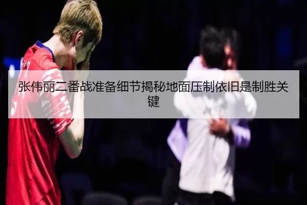 张伟丽二番战准备细节揭秘地面压制依旧是制胜关键